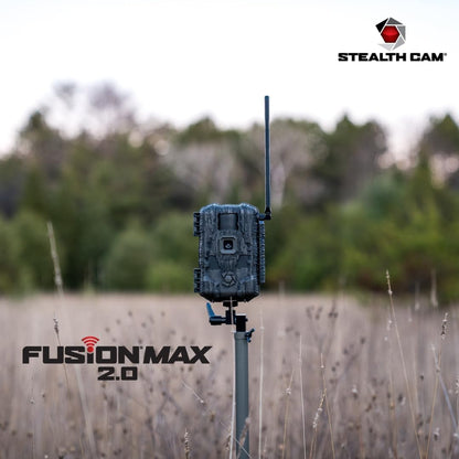 Stealth Cam Fusion Max 2.0 Cellular Trail Camera – 36MP Photo, 1080P Video, AT&T/Verizon Compatible, Motion Activated w/Night Vision – Hunting & Wildlife Surveillance Camera + Solar Panel (1PK)