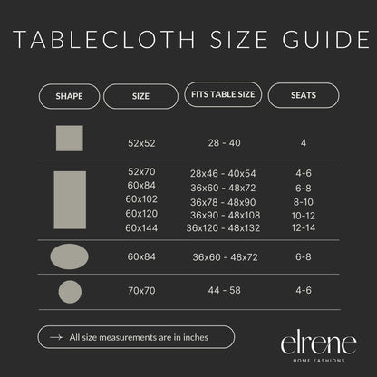 Elrene Tablecloth, 91292MLT, Multi, 60" x 84" Oval