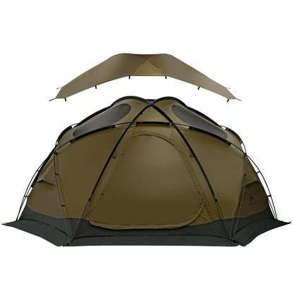 TOMOUNT Dome Hot Tent with Stove Jack 4 Person Backpacking Tent for 4 Season Nylon Waterproof Glamping Hiking