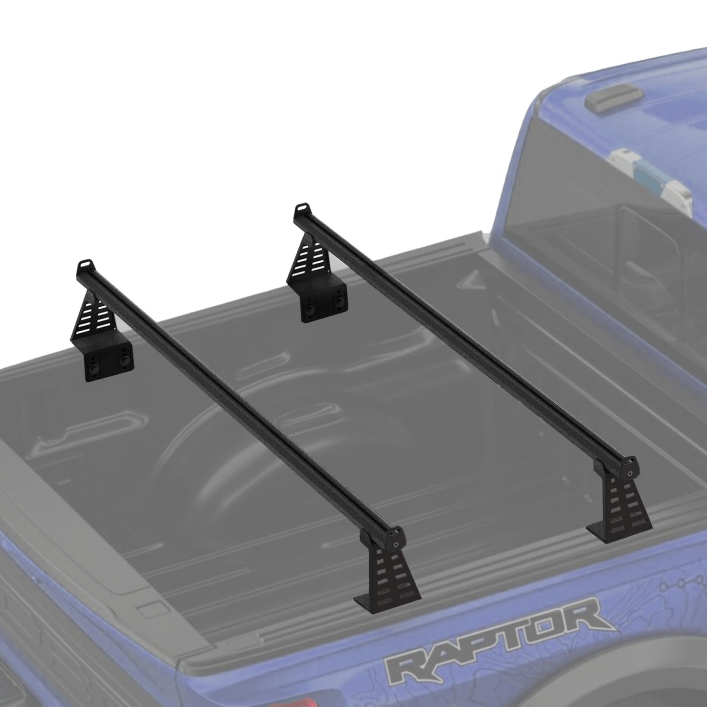 Adjustable 65.4”Truck Bed Rack Cross Bars（2-Pack） for Mid-Size Trucks with Soft Roll-Up, Hard Rolling,Tri-Fold, Retract Hard Tonneau Covers|Aluminum Cross Bars|Compatible with Kayak Racks, Bike Racks
