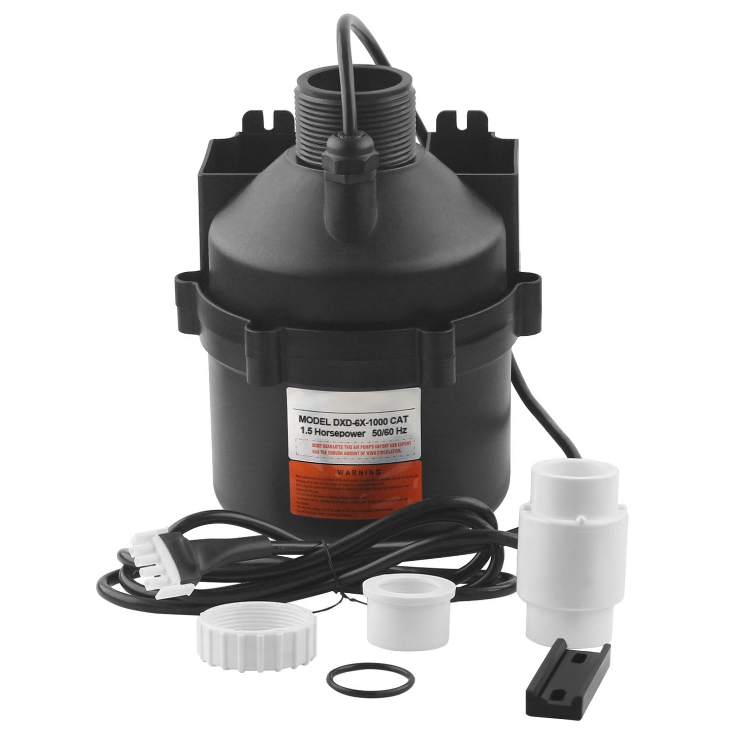 MEZOO Spa Blower Silencer Portable 1.5 Horsepower-240 Volt wtih AMP Plug-and 5 Accessories for Silencer Blower,Courtyards,lawns,and Hydromassage Systems