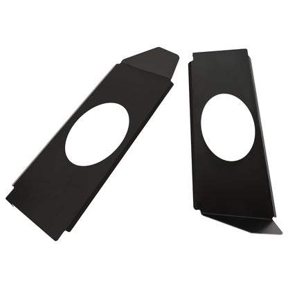 HECASA Speaker Brackets for 1967-1972 Chevy C10 Pickup, Compatible with 6x9 Speakers, Black, Model MO-2112