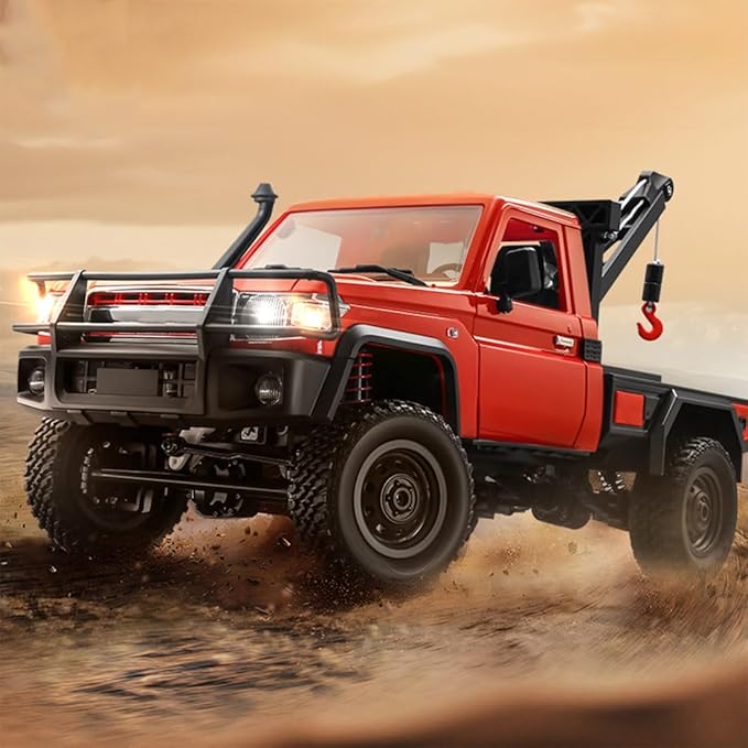 MN-82T RC Truck 1/12 RC Rock Crawler 4x4 Remote Control Pickup Off Road 2.4GHz All Terrain Proportional Throttle Steering RTR Hobby for Adult
