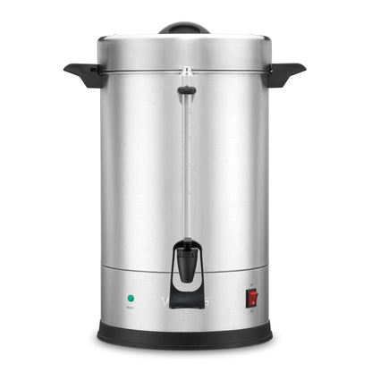 Waring Commercial Coffee Urn, 110 Cup Capacity Stainless Steel Electric Percolator, Dual Heater System for Commercial Kitchens & Catering, NSF Certified, WCU110X