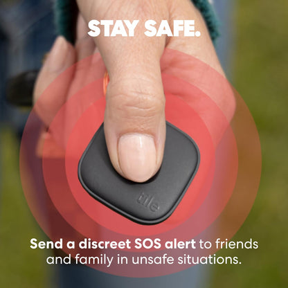 Tile by Life360 Essentials - Bluetooth Trackers & Item Locators for Keys, Wallets, Remotes & More; Easily Find All Your Things. Both iOS and Android Compatible. 4-Pack (Mates/Slim/Sticker)