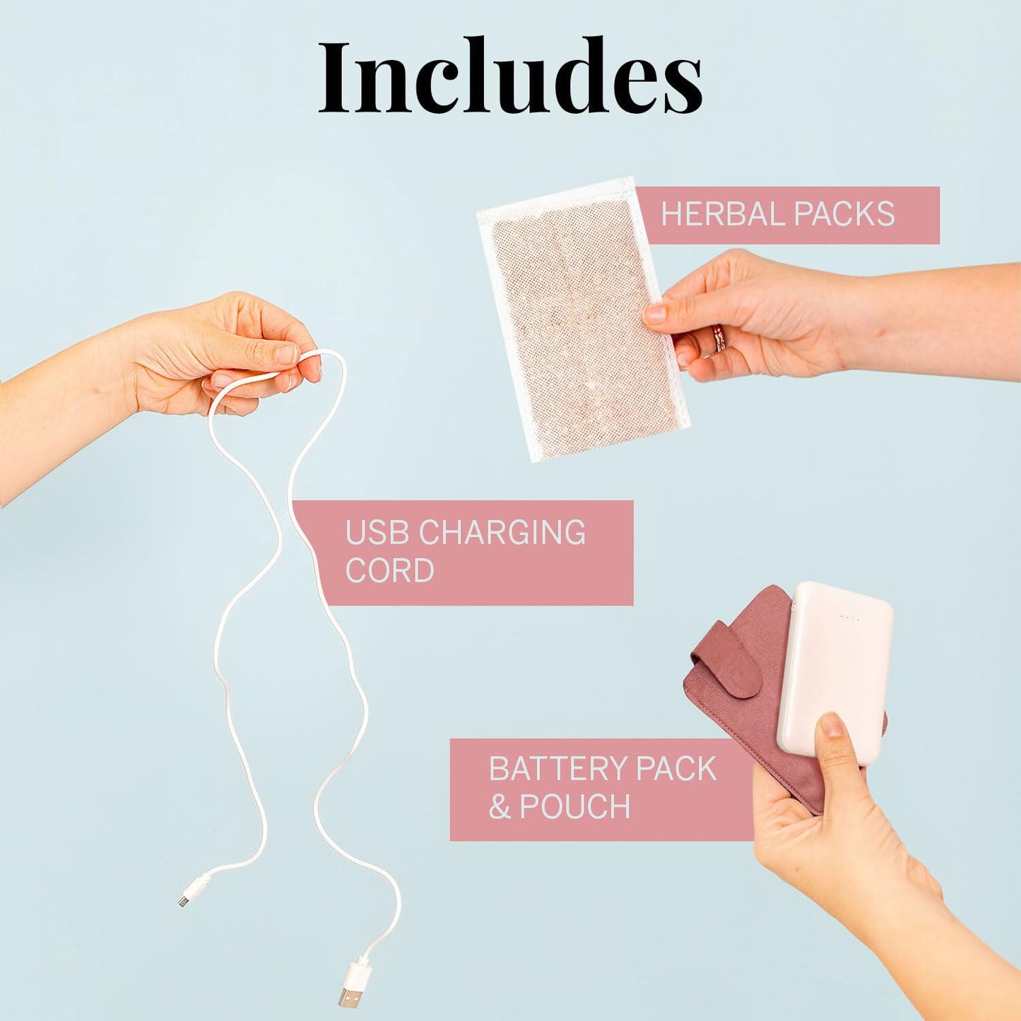 Pixie Period Heating Pad for Cramps - Thinnest Wearable Heating Pad - Unnoticeable Under Clothes - Best Portable Pain Relief Belt Device with Heat On The Market - Hours of Menstrual Pain Relief