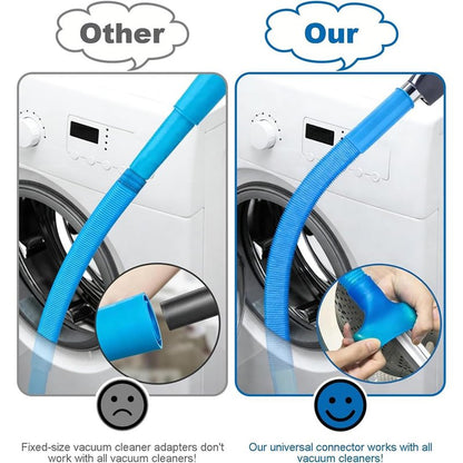 2026 Upgraded Dryer Lint Vac Attachment Compatible with All Vacuum Cleaner, Universal Dryer Vent Cleaner Kit, Dryer Vacuum Hose Attachment, Deep Cleaning Tools for Clogged Ducts & Lint Removal