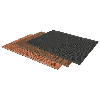 Rubber-Cal 03-161-BK-W-308"Safe-Grip" Slip-Resistant Traction Mats, 34" x 8' x 1/4", Black Rubber Runner