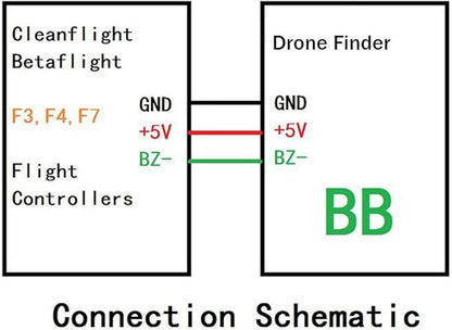 FPV Finder Buzzer 110dB Super Loud Alarm RC Signal Loss Tracker Dual LED Lights for FPV Racing RC Drone Airplane