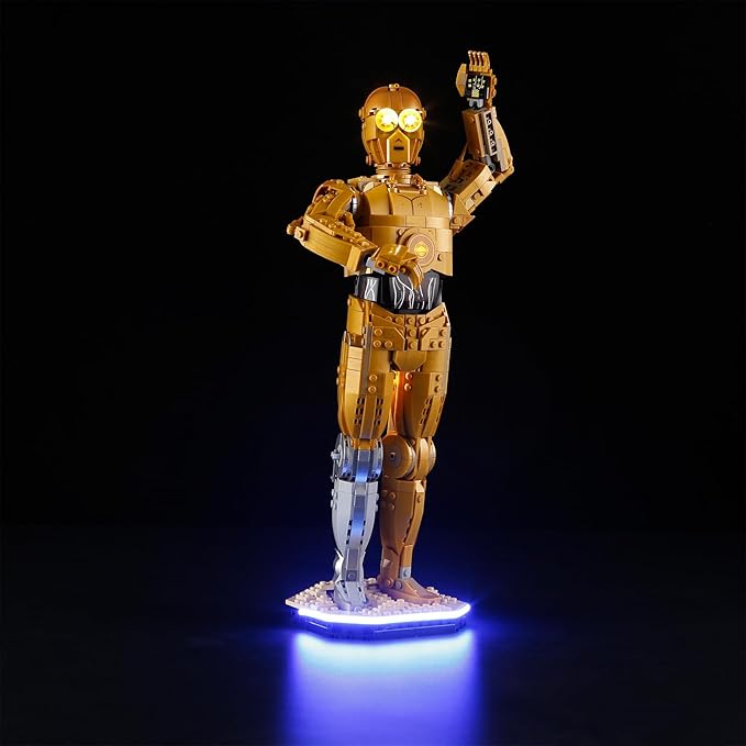 YEABRICKS LED Light for 75398 Star Wars C-3PO Building Blocks Model (Building Set NOT Included)