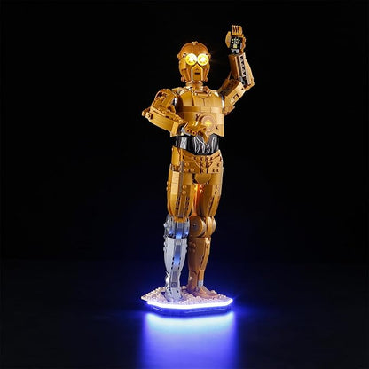 YEABRICKS LED Light for 75398 Star Wars C-3PO Building Blocks Model (Building Set NOT Included)