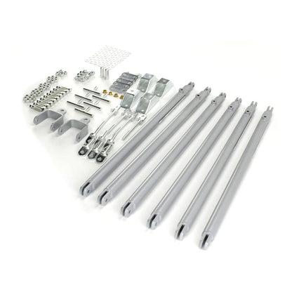 JT's Strong Arm Fifth-Wheel Jack Stabilizer Kit, Bolt-On Installation, Universal Compatibility, Telescoping Tubes, Eliminates Chassis Movement - 191023