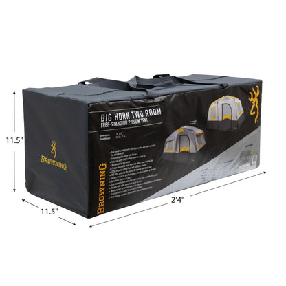 Browning Camping Big Horn Two-Room Tent - Charcoal/Gray