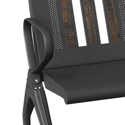 wonline Waiting Room Bench, Waiting Room Chairs with Arm, Office Furniture Lobby Conference Reception Bench Office Guest Seating for Clinic Airport Hospital Barber Salon Bank
