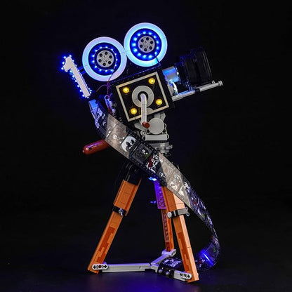 BrickBling LED Light Compatible with Lego Walt Tribute Camera 43230 Light Control Version Lighting Kit Compatible with Lego Camera-No Model Included