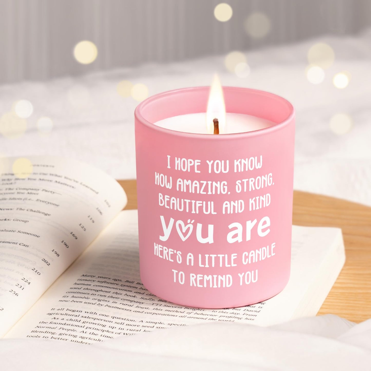Inspirational Gifts for Women, You are Amazing Candle 10Oz, Birthday Graduation Encouragement Cheer Up Positive Affirmations Gifts for Women Friends, Get Well Cancer Care Gift, Soy Wax Scented Candle