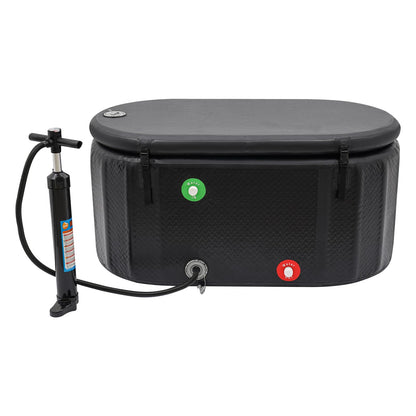 RYIRSHOH Cold Plunge Tub for Athletes, 72.65-Gallon Ice Cath Tub, Inflatable Cold Plunge Tubs with Cover, Portable Ice Bath Tubs for Home, Outdoors,Gym Use Bathtubs