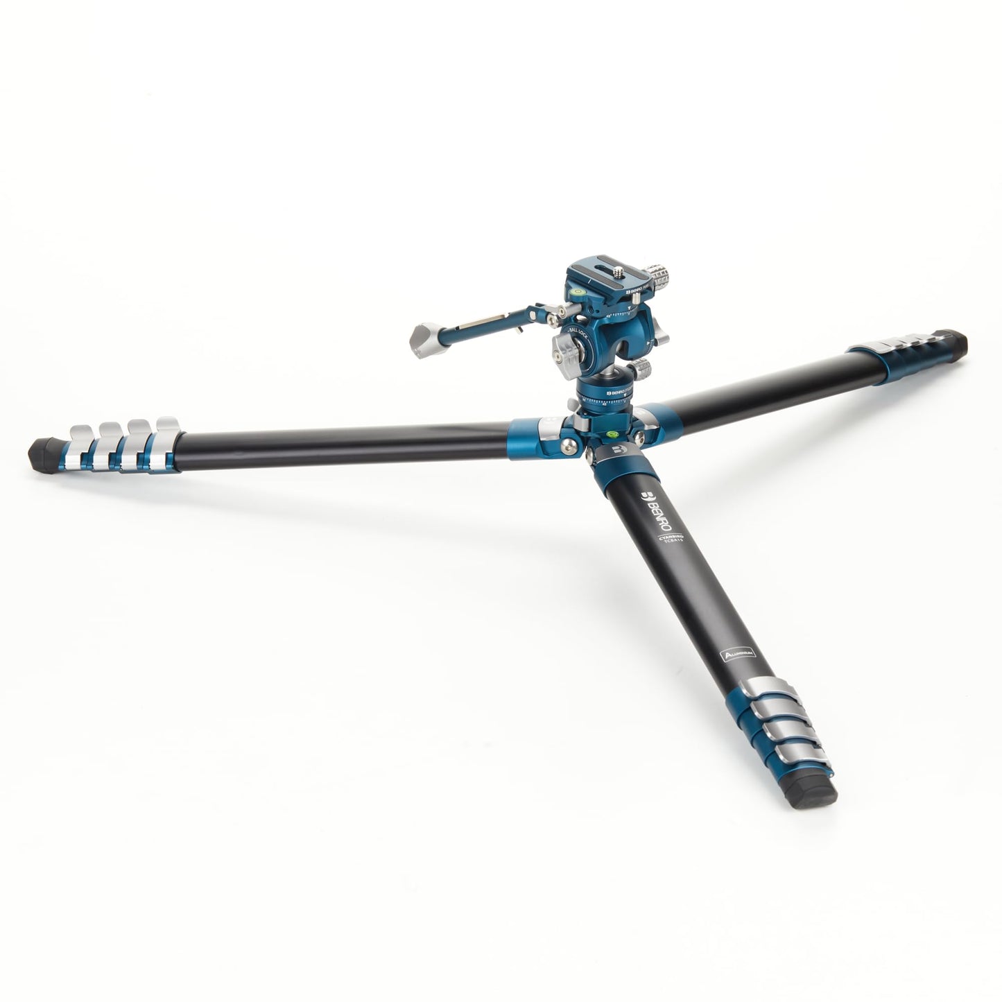 Benro CyanBird Pro Aluminum Lightweight Tripod Kit for Birding & Wildlife for Scopes, Binoculars & Photography, Ball Head, Adjustable Legs, Arca-Swiss Plate, Flip Locks, 61" Max Ht, 8.2lb Payload