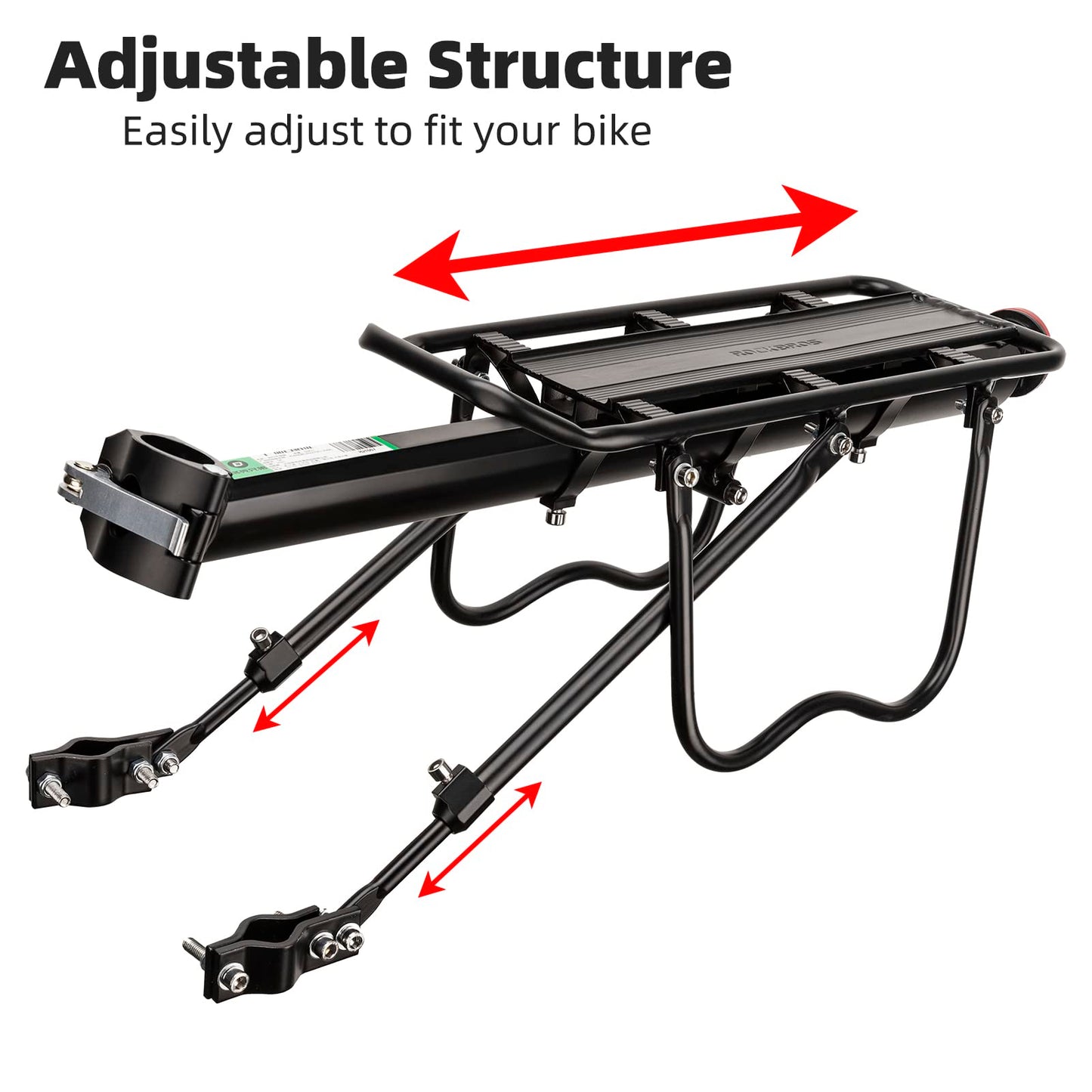 ROCKBROS Bike Cargo Rack with Trunk Bag