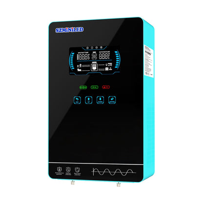 4000W 24V Hybrid Solar Inverter: Pure Sine Wave 8000W Peak 140A MPPT (5600W PV) Controller - Battery or Battery-Less Mode Ultra-Safe Home Backup & Emergency Power for Essential Circuits