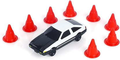 1/43 High Speed 2.4GHz RC for DIY AE86 Drift Car with 4-Wheel Drive Motor ESC Servo Motor Battery Gyroscope Mini Vehicle Hobby Grade Model for Birthday Gift