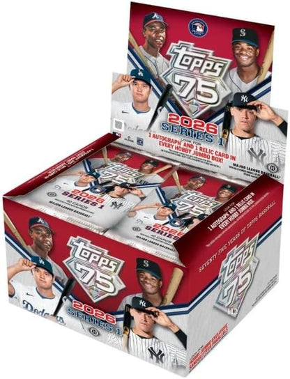 2026 Topps Series 1 Baseball Hobby Jumbo Box