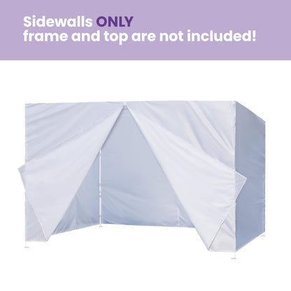 Tradesparker 10x20 Pop up Canopy Sidewall Kit Only, 3 Sidewalls & 1 Doorwall Removable Zipper End Fit for Commercial Instant Tent Canopies,NOT Excluding Top and Frame,Red