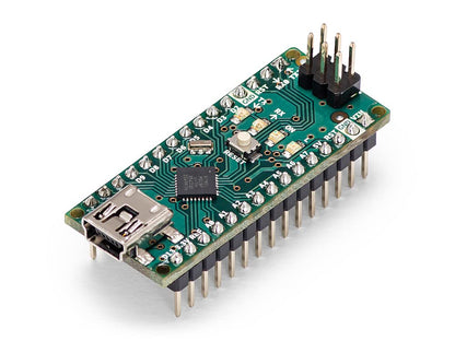Arduino Nano [A000005] – Compact ATmega328P Microcontroller with 22 Digital I/O Pins, 8 Analog Inputs, USB Connectivity, and Arduino IDE Compatibility for Prototyping and DIY Projects