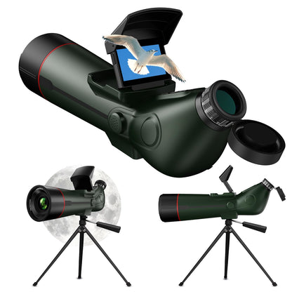 Smart Telescope with Desktop Tripod,Electronic Telescopes with 4K Astrophotography Camera,78mm Large Objective Lens, Portable Refractor Telescope Bird Watching, Wildlife Viewing