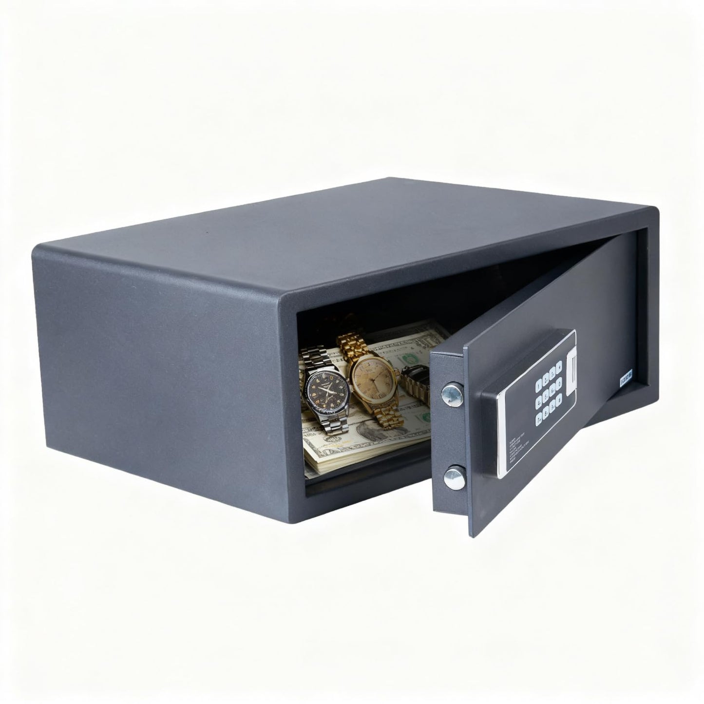 NORTHSKY Safe Box, 0.9 Cubic Feet Safety Box for Home, Anti-theft Fireproof Lock Box with Digital Keypad Key Lock, Safe for Valuables Jewelry, Cash and Documents, 16.6"W x 14.6"D x 7.87"H