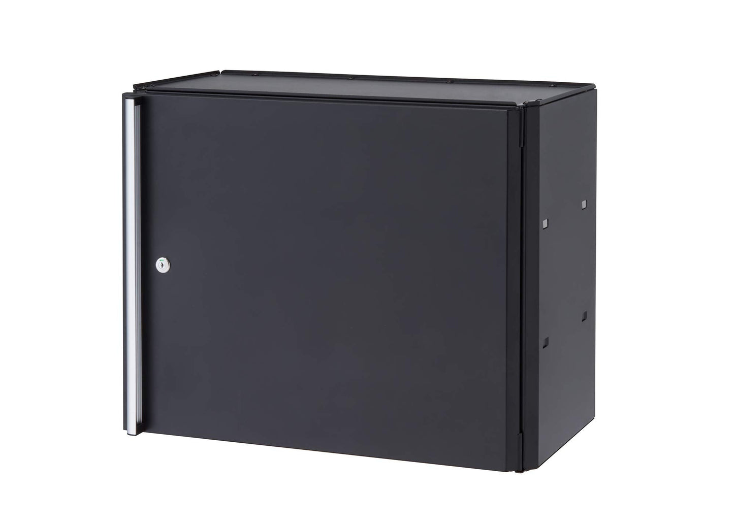 Trinity 24 Inch Garage Wall Storage Cabinet, 22 Gauge Steel, Wall-Mount, Adjustable Shelf and Reversible Door for Tools, Cleaning Supplies, and More, Black