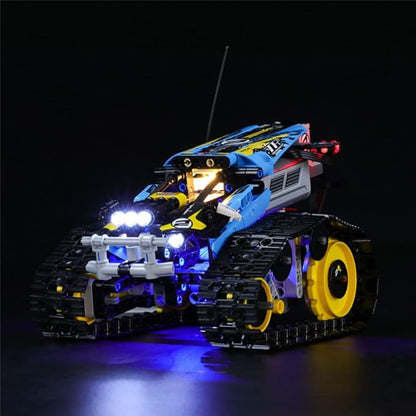 LED Light Kit Compatible with Lego Remote-Controlled Stunt Racer - Lighting Set for Technic 42095 Building Model (Model Set Not Included)