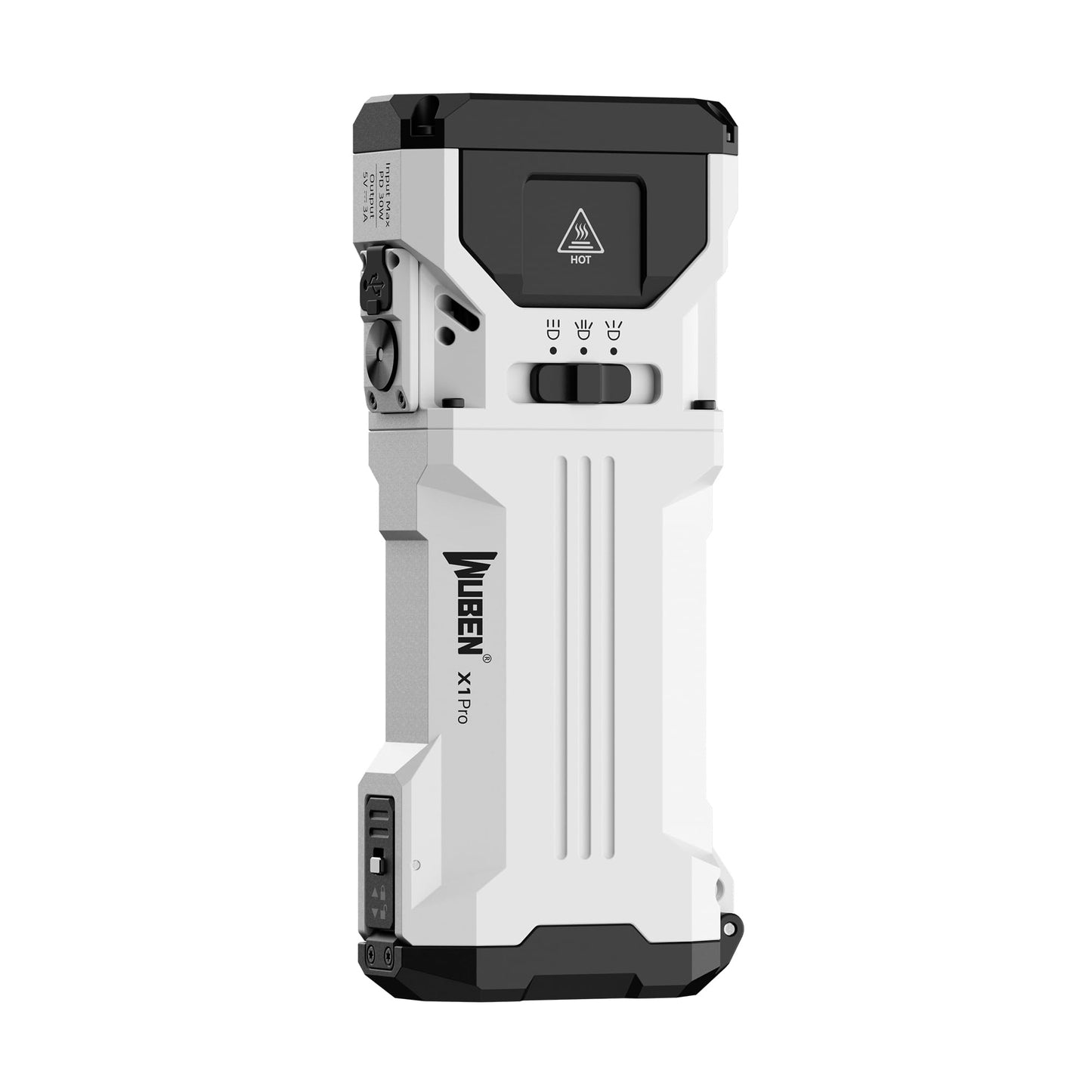 WUBEN X1Pro Rechargeable Flashlights high lumens, Super Bright Flashlight 12300 lumens, EDC Flat Shape with Spotlight Floodlight Strobe Modes, IP65 Portable Flash Light for Camping, Emergency, Working