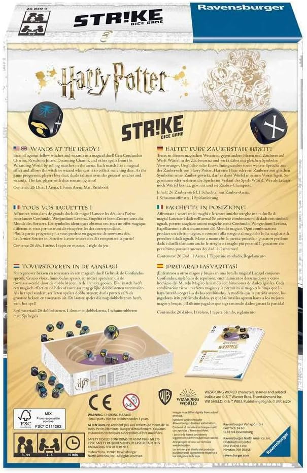 Ravensburger Harry Potter Strike Game for Kids and Adults