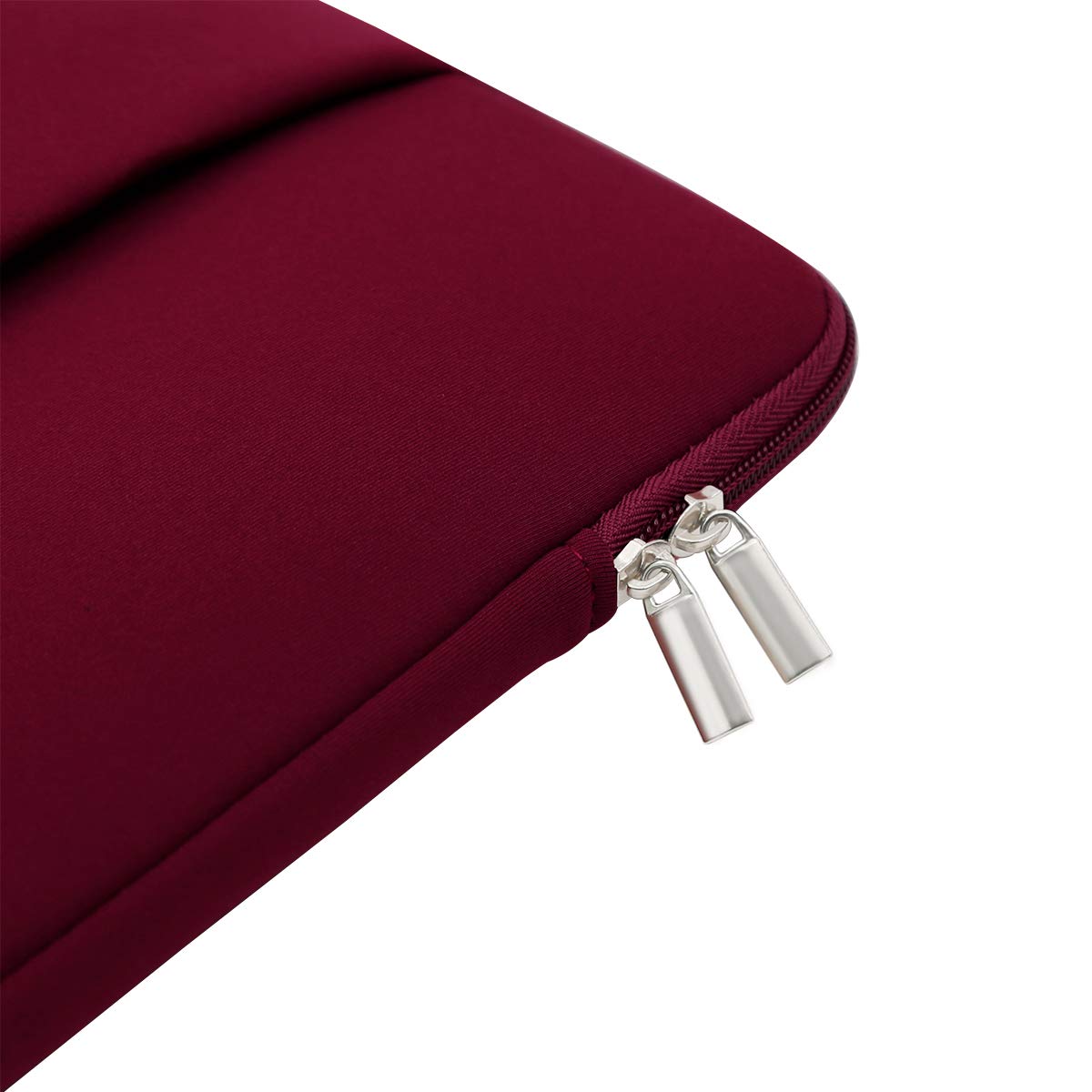 RAINYEAR 13 Inch Laptop Sleeve Compatible 13.3" MacBook Air/Pro M1 M2 M3 M4 A3240 A3113 A2681 A2337 A1932 A2179 A2338 A1706 A1708 Case Bag with Front Pocket Accessories Pouch (Red, Upgraded Version)
