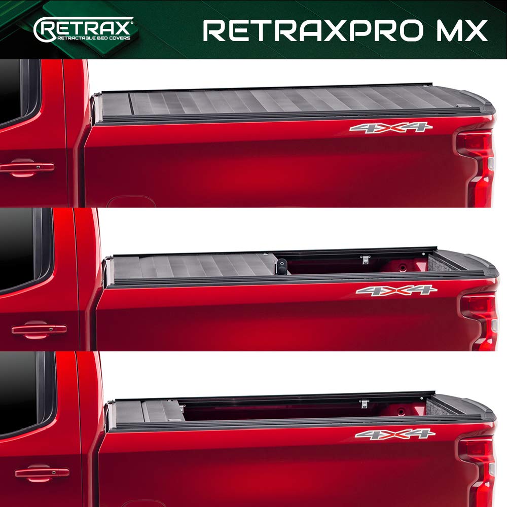 RetraxPRO MX Retractable Truck Bed Tonneau Cover | 80233 | Fits 2009 - 2018, 2019 - 2020 Classic Dodge Ram 1500, 2010-21 2500/3500 8' Bed (96.3")