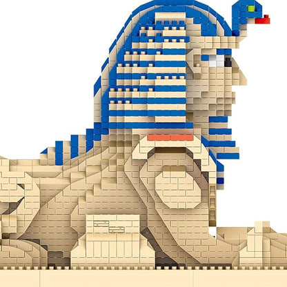 Great Sphinx Egypt Building Blocks Set (2732Pcs) Famous World Architecture Educational Toys Micro Bricks for Kids Adults