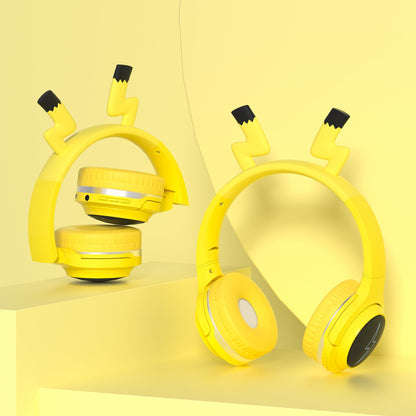 YLFASHION Wireless Kids Headphones with 7-Color LED Lights, 85dB Safe Volume & 40H Playtime – Ultra-Soft Over-Ear for School Travel