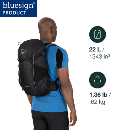Osprey Skarab 22L Men's Hiking Backpack with Hydraulics Reservoir, Black