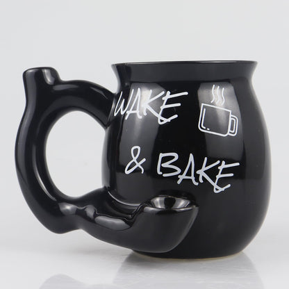 ISTOOLL Coffee Mug, Novelties Ceramic Cup Father's Day Gift, Black