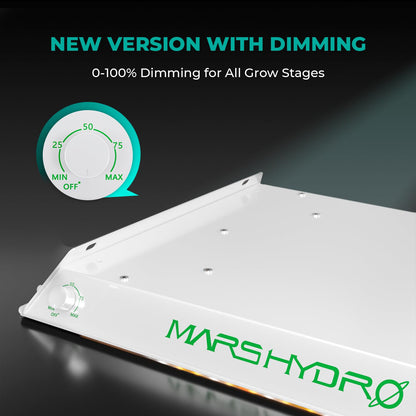 MARS HYDRO 2x2 Grow Tent Kit Complete System with 10 Speed Fan,100W Upgraded TS600 LED Dimmable Grow Light,24"x24"x55" 1680D High Reflective Mylar Grow Tent,4 inch Smart WiFi Control Ventilation Kit