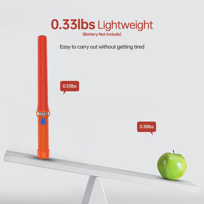 ITENGHUA 16 inch LED Traffic Control Batons, Signal Traffic Wand with 2pc C Dry-Cell Batteries(Not Include), Safety Air Marshaling Wand for Parking, Airport and Road Traffic Contol, Orange 10PCS
