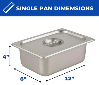 Deep Fryer Cart | 2 Fry Baskets | 3 Gallon Single Tank | 2 Pan Steam Table | Portable 4 Wheel | Stainless Steel | Outdoor Propane Frying Cart for Chicken, Fish, & More | Commercial & Home