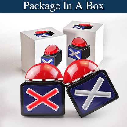 BEAN LIEVE 4Pack Game Buzzer - Quiz Trivia Lights Sound Red Game Buzzer for Adults