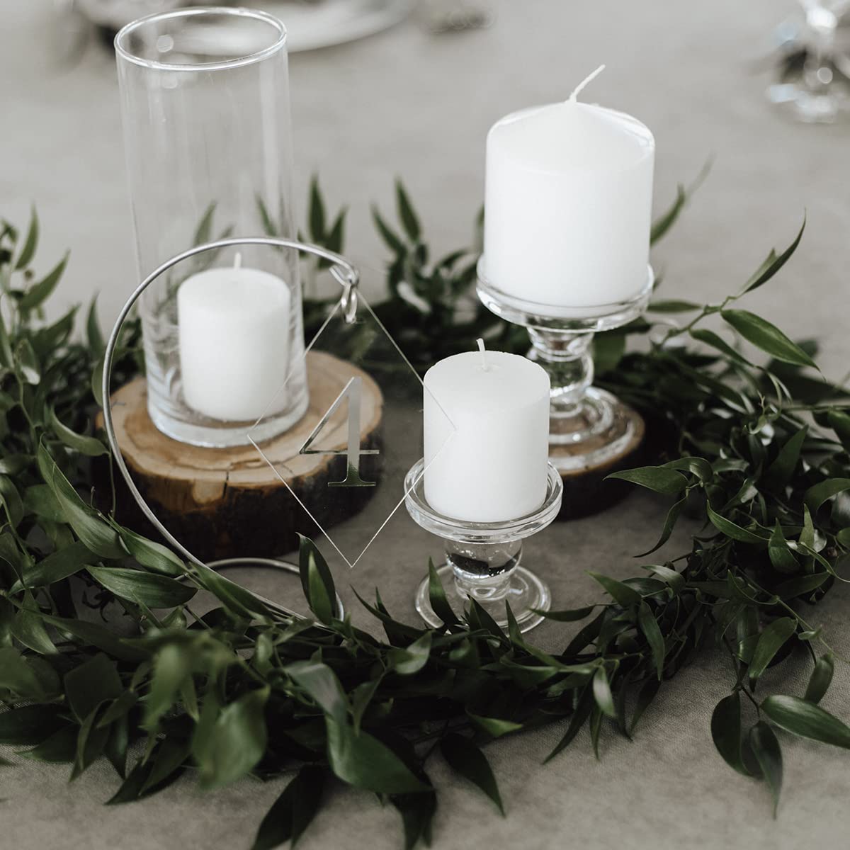 HOSVOT Votive Candles Box of 36, Unscented Votive Candles Bulk, Decorations for Weddings, Parties, Restaurants, Church, Spa (36 Pack, 1.5 Inch, White)