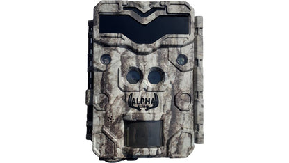 ALPHA CAM No Glow 4K Video Dual Lens Hunting Trail Camera 32MP 60fps IP67 Waterproof Scouting Cam with Ultra Fast Trigger Speed and Recovery Rate 2.4" Color Viewscreen