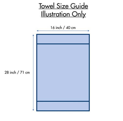 Bumble Kitchen Towels (6 Pack) | 16" x 28" | 100% Cotton Dish Towels for Kitchen | 380 GSM | Soft, Highly Absorbent & Durable Dish Towels with Hanging Loop | Aqua