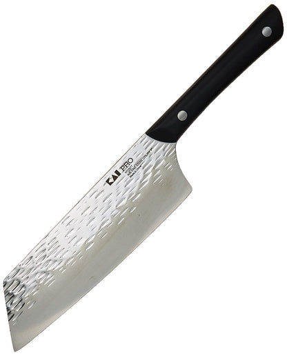 Kai PRO 6" Chef’s Knife, Hand Sharpened Kitchen Knife for Professional and Home Chefs, Japanese AUS6M Stainless Steel Blade, Full-Tang POM Handle, NSF Certified