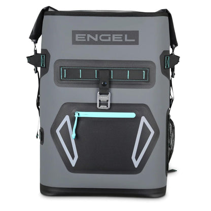 Engel BP25-GSF 25 Quart Roll-Top High Performance Backpack Cooler Dark Gray/Seafoam