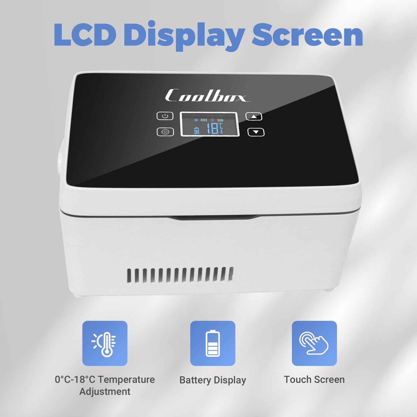 Electric Insulin Cooler Travel Case Box, Insulin Fridge Portable Insulin Refrigerator, Diabetic Travel Case, TSA Approved Battery Powered, 32℉-64℉Temperature Control LCD Display